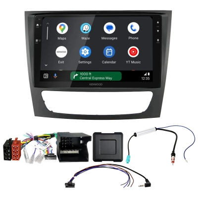 Kenwood DMX80AXS bilstereopaket till Mercedes E-Class W211 och CLS C219