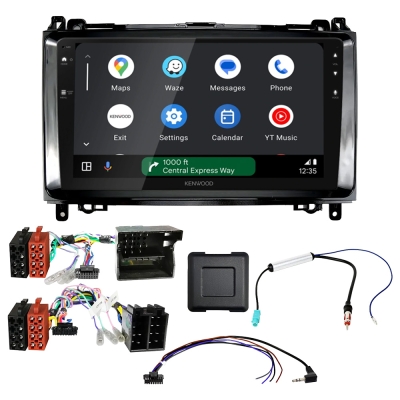 Kenwood DMX80AXS bilstereopaket till Mercedes A-klass, B-klass och Vito/Viano