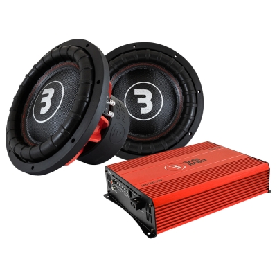 2-pack Bass Habit E2300D1 med SE5100.1DF, 2x12 baspaket