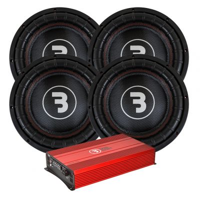 4-pack Bass Habit E2380D1 & SE8000.1D2, brutalt baspaket