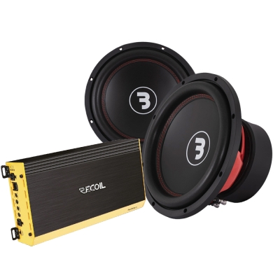 2-pack Bass Habit E300D1 med Recoil RL2300.1, 2x12