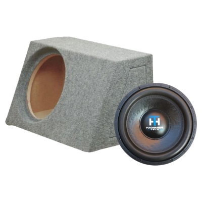 Baslåda med Hammer Tech LCW12V2 till BMW E90/E92