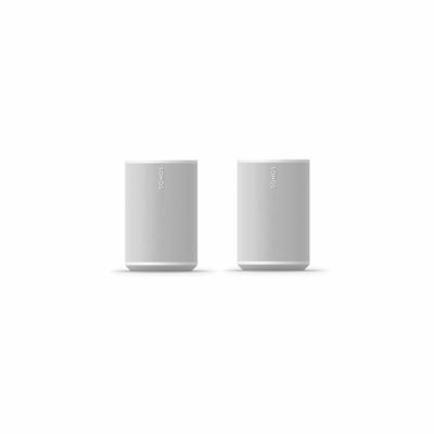 2-pack Sonos Era 100 aktiv Wifi-högtalare, vit