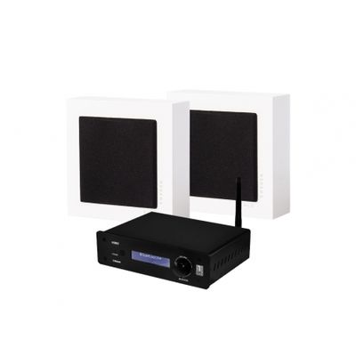 System One A50BT & 2-pack DLS Flatbox Slim Mini, stereopaket