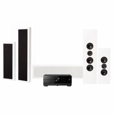 Yamaha RX-A2A & DLS Flatbox XXL 5.0 hemmabiopaket, vit