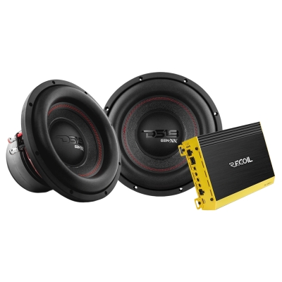 2-pack DS18 GEN-XX10.4DHE med Recoil RL1000.1, 2x10