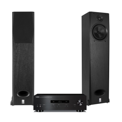 Yamaha A-S201 MK II med System One H16B, 2.0 stereopaket