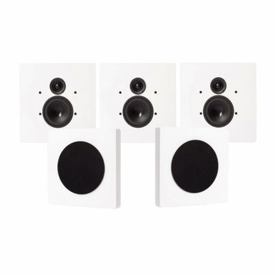 DLS Flatbox D-One On-Wall 5.0 högtalarpaket, vit