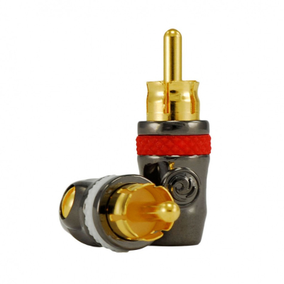 Planet Waves HD-RCA lödfria RCA-kontakter, röd och vit par