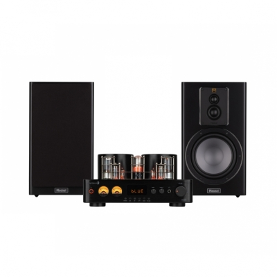 Dayton Audio HTA200BT med Magnat Signature 603 svart, stereopaket