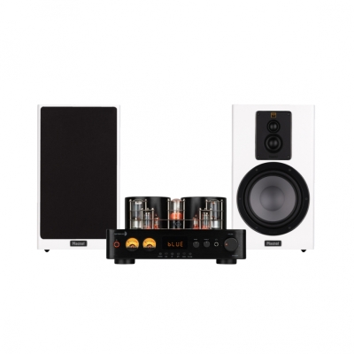 Dayton Audio HTA200BT med Magnat Signature 603 vit, stereopaket