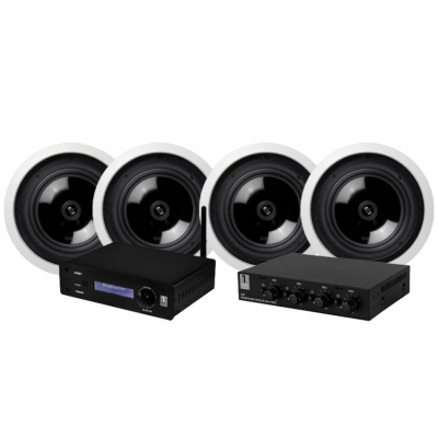 System One A50BT med 2 par Magnat Interior ICP62 + SC4B högtalarväxel