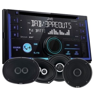 JVC KW-DB93BT & GAS SILVER-högtalare