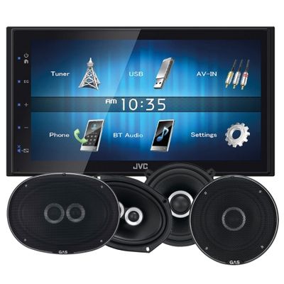 JVC KW-M24BT & GAS Silver-Högtalare