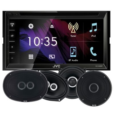 JVC KW-V340BT & GAS SILVER-högtalare