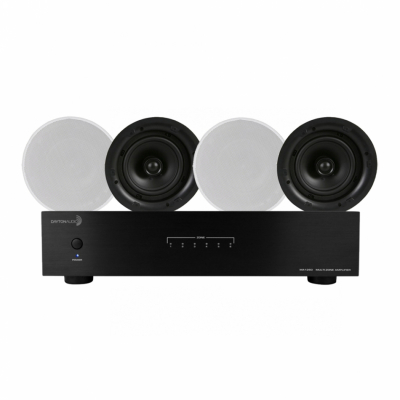 Dayton Audio MA1260 & 2 par DLS IC624, multiroompaket