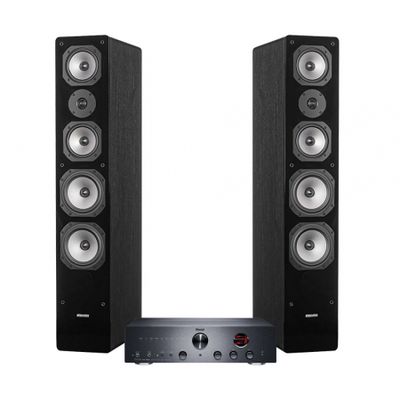 Magnat MA700 & Dynavoice Challenger M-65 stereopaket, svart