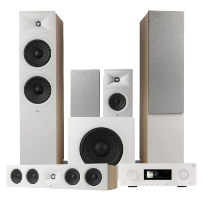 JBL Stage 280F 5.1 hemmabiopaket med MA7100HP, vit