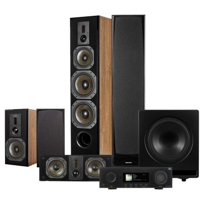 Dynavoice Definition 5.1 hemmabiopaket med JBL MA7100HP, ek