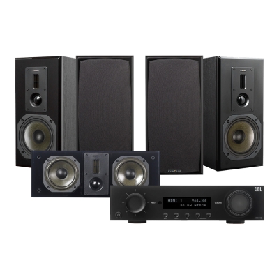 Dynavoice Definition DM-6II 5.0 hemmabiopaket med JBL MA710