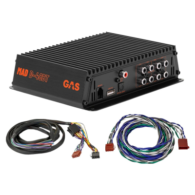 GAS MAD D-48BT, 8-kanalig ljudprocessor/DSP till bilar med ISO/universal