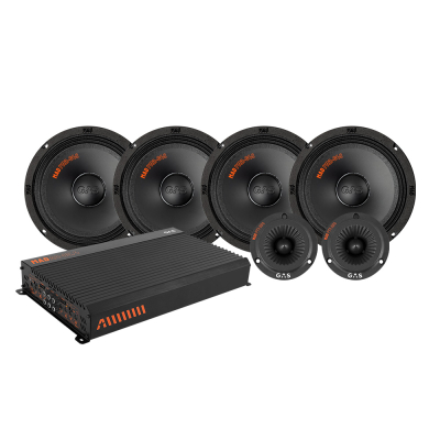 4-pack GAS MAD PM2-64S med PT1-254 och slutsteg, SPL-paket