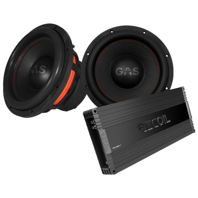 2-pack GAS MAX S1-12D1 med Recoil SPL3800.1, 2x12
