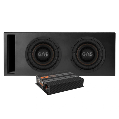 GAS MAX S2-10D1 i Comp-låda med PA1-5000.1DZ1, 2x10 baspaket