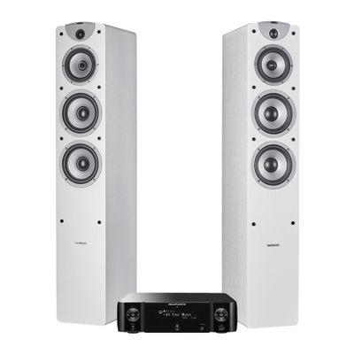 Marantz M-CR511 & Dynavoice Magic F-7 EX v3 Vit, stereopaket