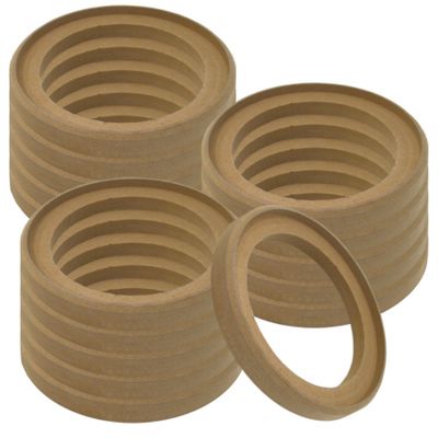 16-pack försänkta MDF-ringar, 6.5 tum