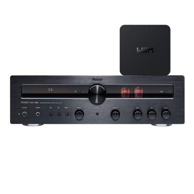 Magnat MR780 stereoförstärkare med Wiim Pro nätverksstreamer