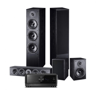 Magnat Monitor S70 5.0 hemmabiopaket med Yamaha RX-V6A