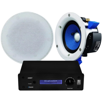 Yamaha NS-IC400 med System One A50BT, inbyggnadspaket