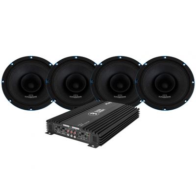 4-pack Hammer Tech Omni Class OCF200 & Play Power 65.4 SPL-paket, medium