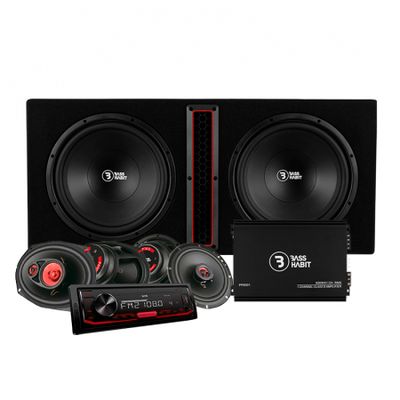 GAS GMA151BT med Bass Habit P212 & Bass Habit Play-högtalare