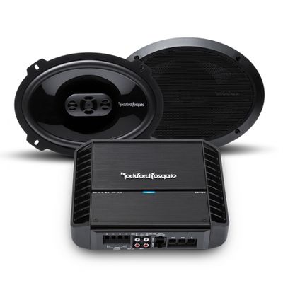 Rockford Fosgate P300X2 med P1694 högtalarpaket