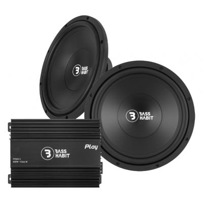 2-pack Bass Habit P300 & Play Power 600.1 (gen. 2), baspaket
