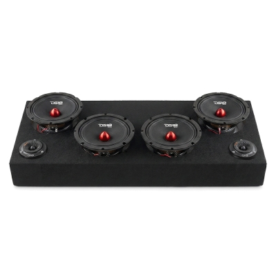 4st DS18 PRO-GM8B i raggarplanka med MAD PT2-254 horndiskanter