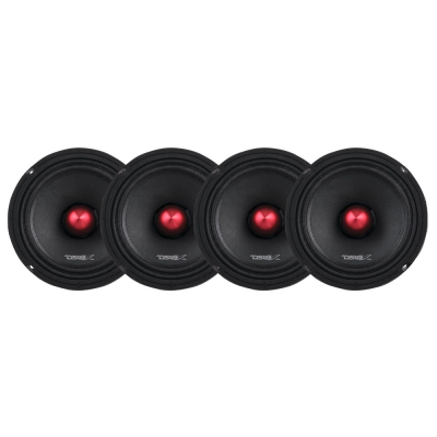 4-Pack DS18 PRO-X6.4BM, 6.5 tums midbas