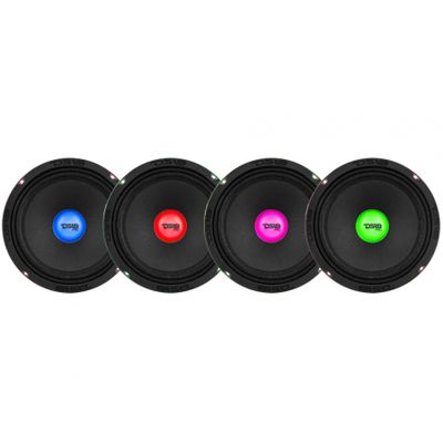 4-pack DS18 PRO-X8.4RGBCAP, 8 tums midbas med RGB LED-belysning
