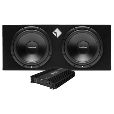 Rockford Fosgate R2-2X12 & Play Power 600.1, baspaket
