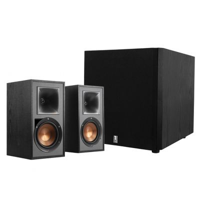 Klipsch R-51PM & System One W120 högtalarpaket 2.1, svart