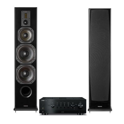 Yamaha R-N800A med Dynavoice Definition DF-8II i ek, stereopaket