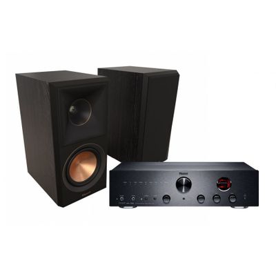 Magnat MA700 & Klipsch RP-500M II stereopaket, svart