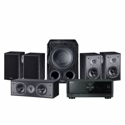 Yamaha RX-V4A & Magnat Monitor S10B 5.1 hemmabiopaket, svart