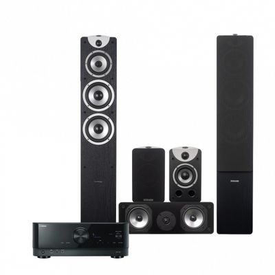 Yamaha RX-V4A & Dynavoice Magic F-7 EX 5.0 hemmabiopaket, svart