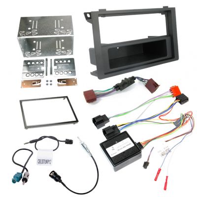 Installationskit 1/2-DIN till Saab 9-3 NG 2007-2015 (Större ljudpaket)