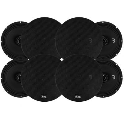 8-pack Bass Habit SPL Elite SE165CX, 6.5 tums koaxialhögtalare