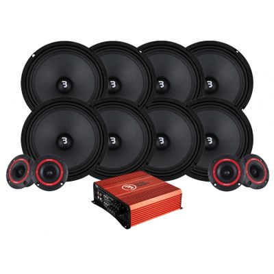 8-pack Bass Habit Play SP200M med SP25A SPL-paket med steg, large