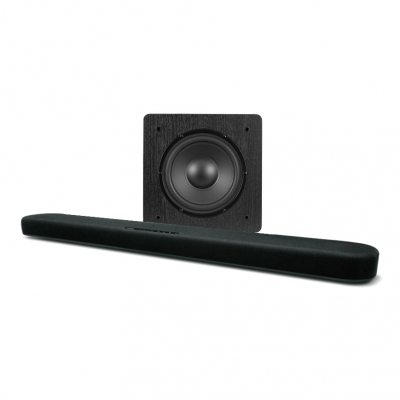 Yamaha SR-B20 & Dynavoice Challenger Sub 8 soundbarpaket, svart